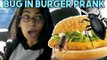 Guy Pranks Girlfriend With 'Edible' Bugs in Burger