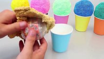 DIY Slime Clay Kinetic Sand Beach Surprise Eggs Toys