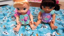 BABY ALIVE Twinkle n Tinkles morning routine and Finding Dory coloring   My Little Pony Fashems