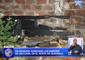 Un incendio consumió los enseres de una casa en el norte de Guayaquil