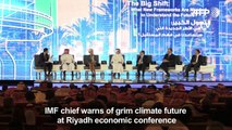 IMF chief warns of grim climate future