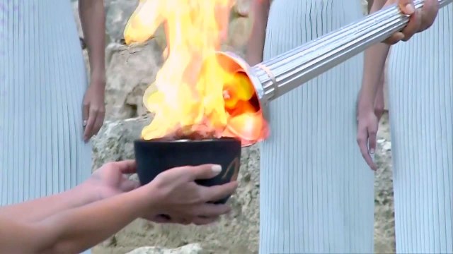 올림피아에 피어난 '평창 성화'...대장정 시작 / YTN