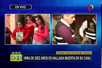 Familiares niegan maltrato a menor hallada muerta en vivienda de SJL