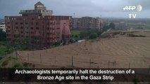 Gaza Bronze Age remains disappearing under concrete