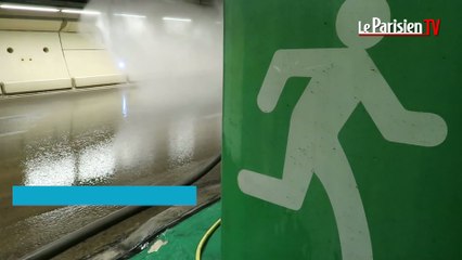 Scénario catastrophe fictif dans un tunnel de l’A86