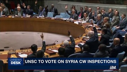 i24NEWS DESK |  UNSC to vote on Syria CW Inscriptions | Tuesday, October 24th 2017