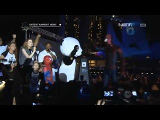 Kegiatan pemain Spiderman 2 di Singapore