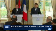 i24NEWS DESK | Macron meets Sissi in Paris, discuss terror  | Tuesday, October 24th 2017