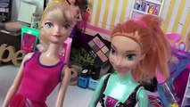 Anna & Esa Toddlers Shopping Giant Beauty supermarket Babies Barbie Lipstick Nails Toys Doll Stories