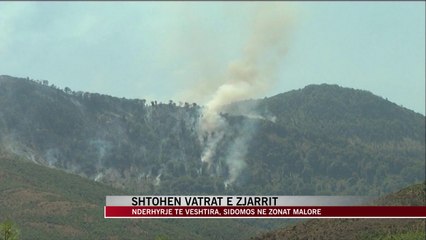 Rriten vatrat e zjarrit në vend - News, Lajme - Vizion Plus