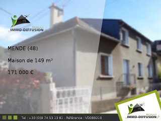 Maison A vendre Mende 149m2 - 171 000 Euros