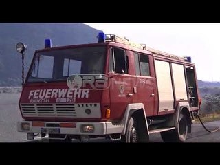 Ora News - Lezhë, zjarr masiv në masivin pyjor në Bërzanë
