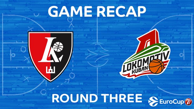Highlights: Lietuvos rytas Vilnius - Lokomotiv Kuban Krasnodar