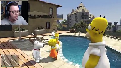 GTA 5 Mods - THE SIMPSONS VS FAMILY GUY MOD (GTA 5 Mods Gameplay)