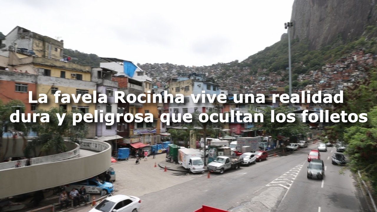 La favela Rocinha vive una realidad dura y peligrosa que ocultan los folletos