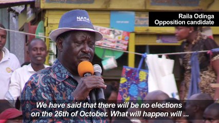 Kenya opposition candidate criticises election re-run