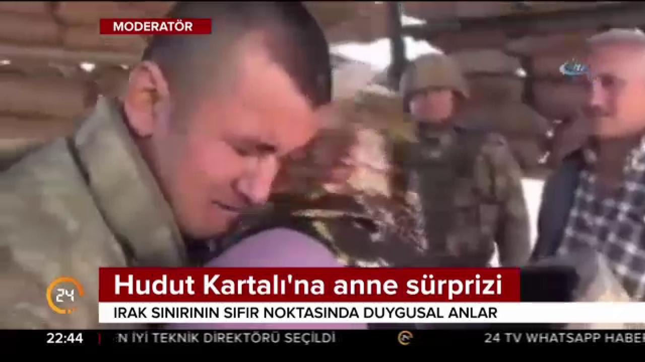 Hudut Kartalı'na anne sürprizi