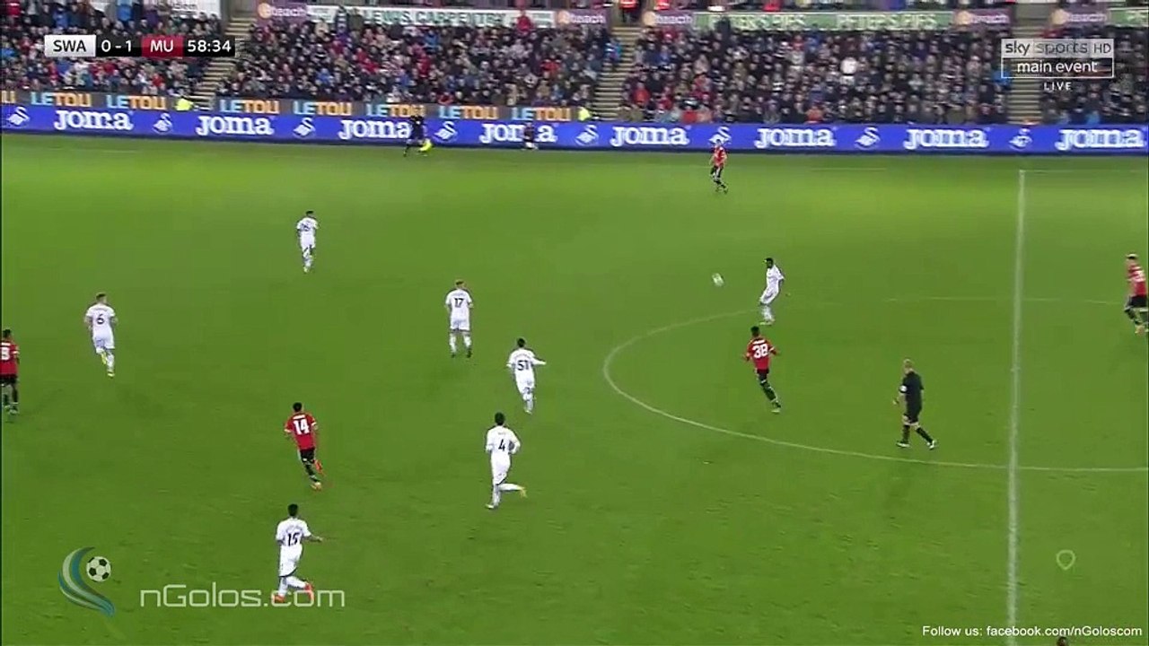 Jesse Lingard Second Goal vs Swansea (0-2)