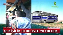 Otobüs skandalı kamerada