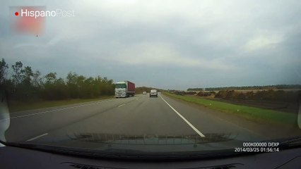 Un conductor ruso grabó su propia muerte con una cámara en su auto