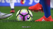 FIFA 17 vs PES 2017 - Gameplay Comparison PS4