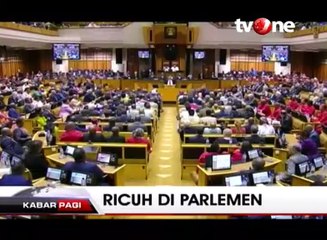 Presiden Jacob Zuma Diteriaki Saat Pidato