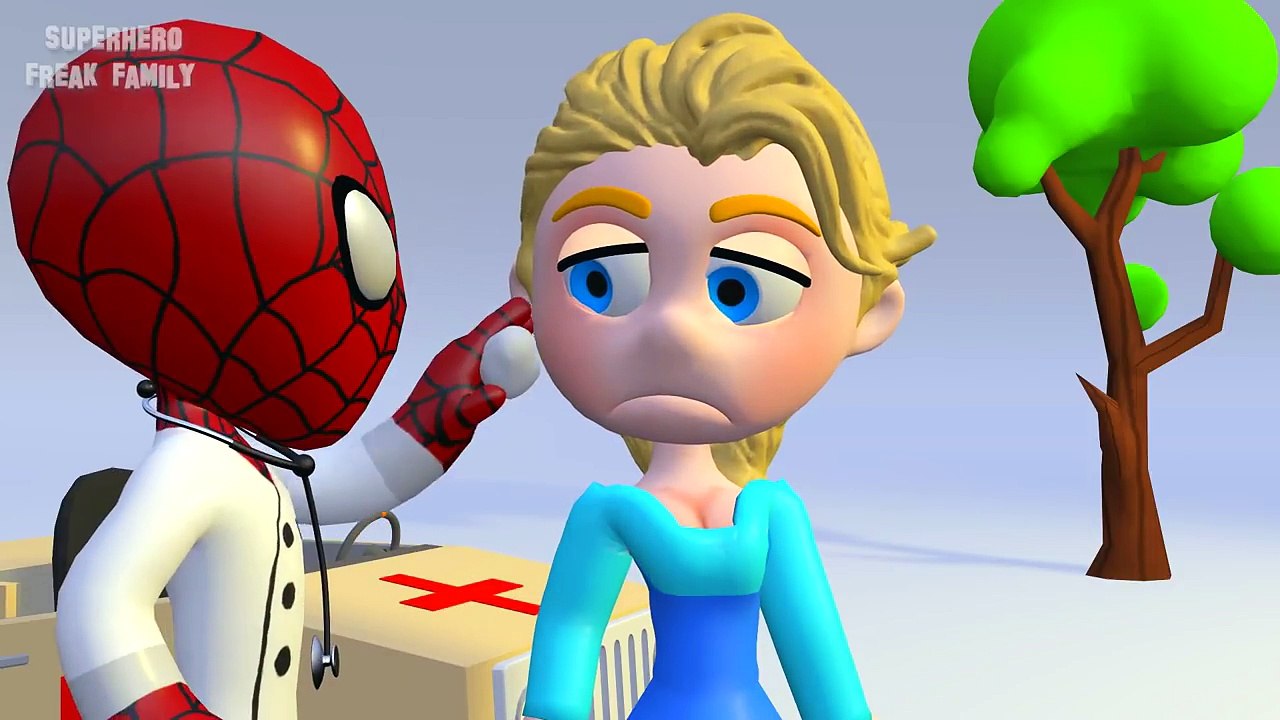 SPIDERMAN needs to PEE on ELSAS BATHTUB ★ Baby TOILET Prank Superhero 3D Clay Animation for Kids