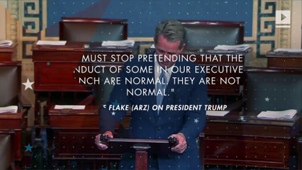 GOP senator Jeff Flake slams Trump, says he won't run for re-election