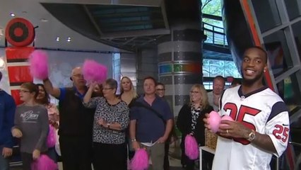 Kareem Jackson takes the 'Tackle Cancer Challenge'