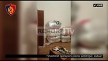Report TV - Vlorë,kapen 211 kg kanabis një në pranga, dy në kërkim