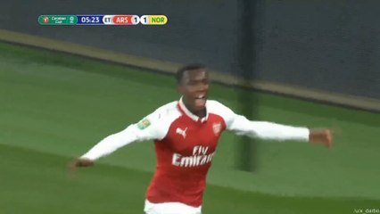 Edward Nketiah Second Goal vs Norwich City (2-1)