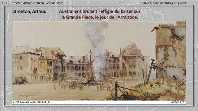 202 - PERONNE, PROMENADE DANS LE TEMPS... Péronne Peintures de guerre