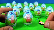 Peppa Pig TOYS! 15 Surprise Eggs Unboxing for kids by TheSurpriseEggs Fun Funny