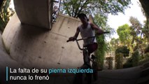 Colombiano con una sola pierna asombra en BMX Street
