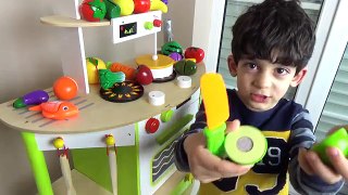 Learn Fruits and Vegetables For Children, Toddlers and Babies | Velcro Toy Cutting for Kids