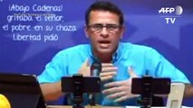 Capriles anuncia retiro de coalición opositora venezolana