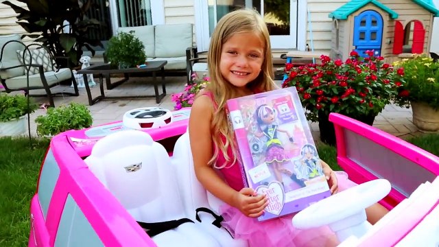 Power Wheels BARBIE ESCALADE Toy Car | Toys R Us Ride On | MELODY PIPER doll | Fisher Price Car
