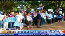 Protestas en Nueva York para exigir a la administración de Donald Trump renovar el TPS