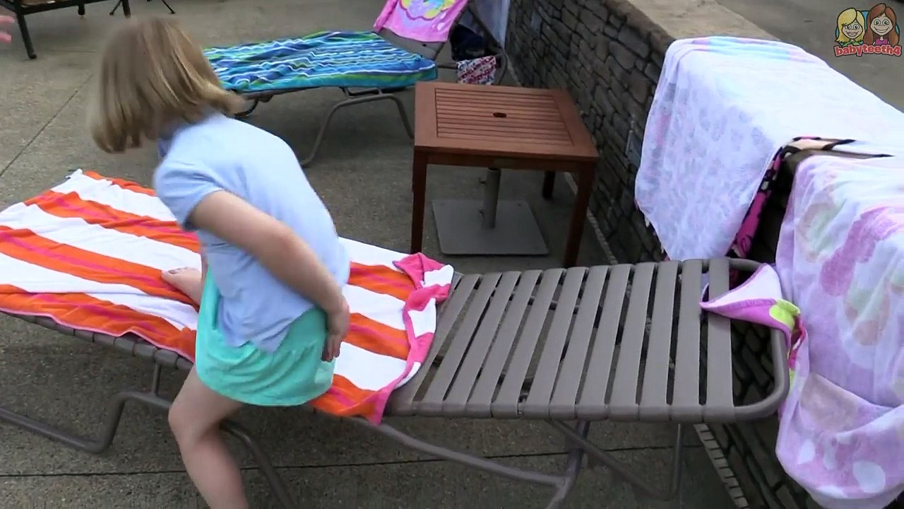 Pool tour! | Life With Jillian & Addie | Babyteeth4
