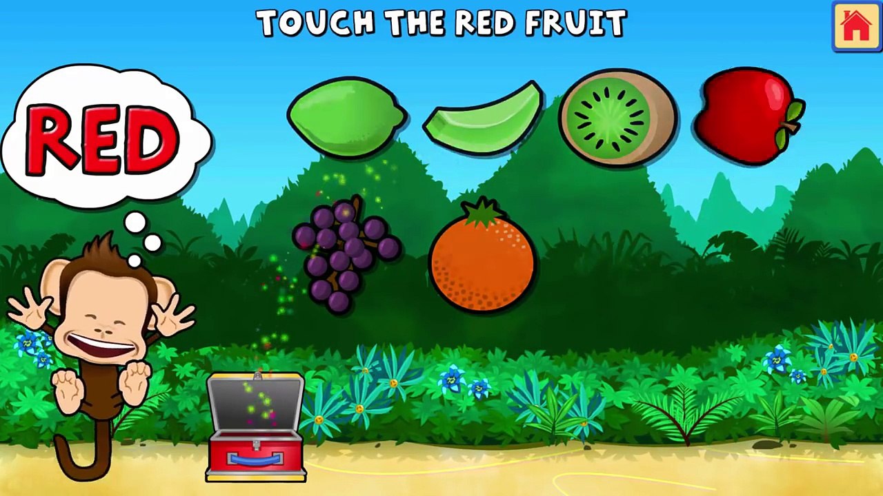 Fun Kids Learn Colors Shapes Numbers Matching Fun Playful Fruit With Monkey Preschool Lunchbox