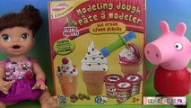 Pâte à modeler Parfumée Joustra Crème Glacée Peppa Pig Baby Alive Eats Play Doh Ice Cream