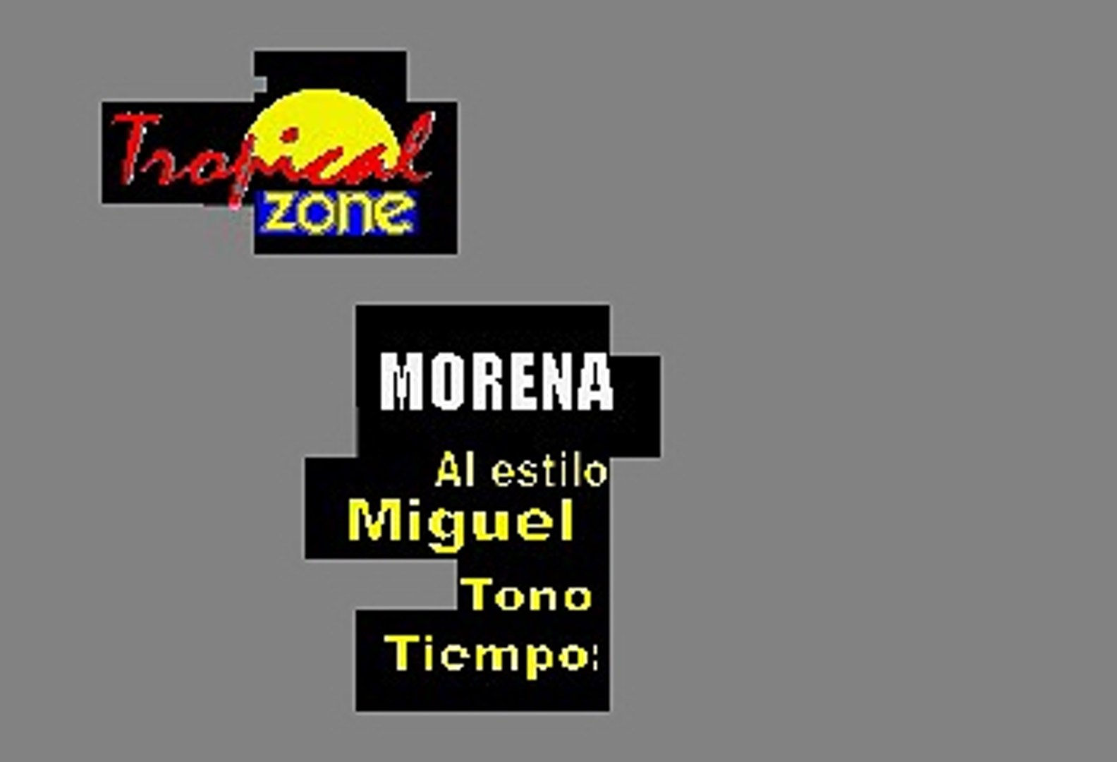 Morena Mia - Miguel Bose (Karaoke) - Vídeo Dailymotion