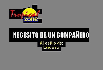 Necesito de un compañero - Lucero (Karaoke)