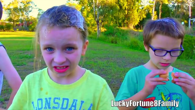 Kids Blowing Bubbles With Gum Challenge