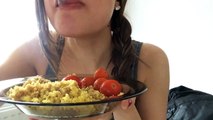 Eating Cherry Tomatoes (REQUESTED) (  Cous Cous   Cadbury pot) ASMR