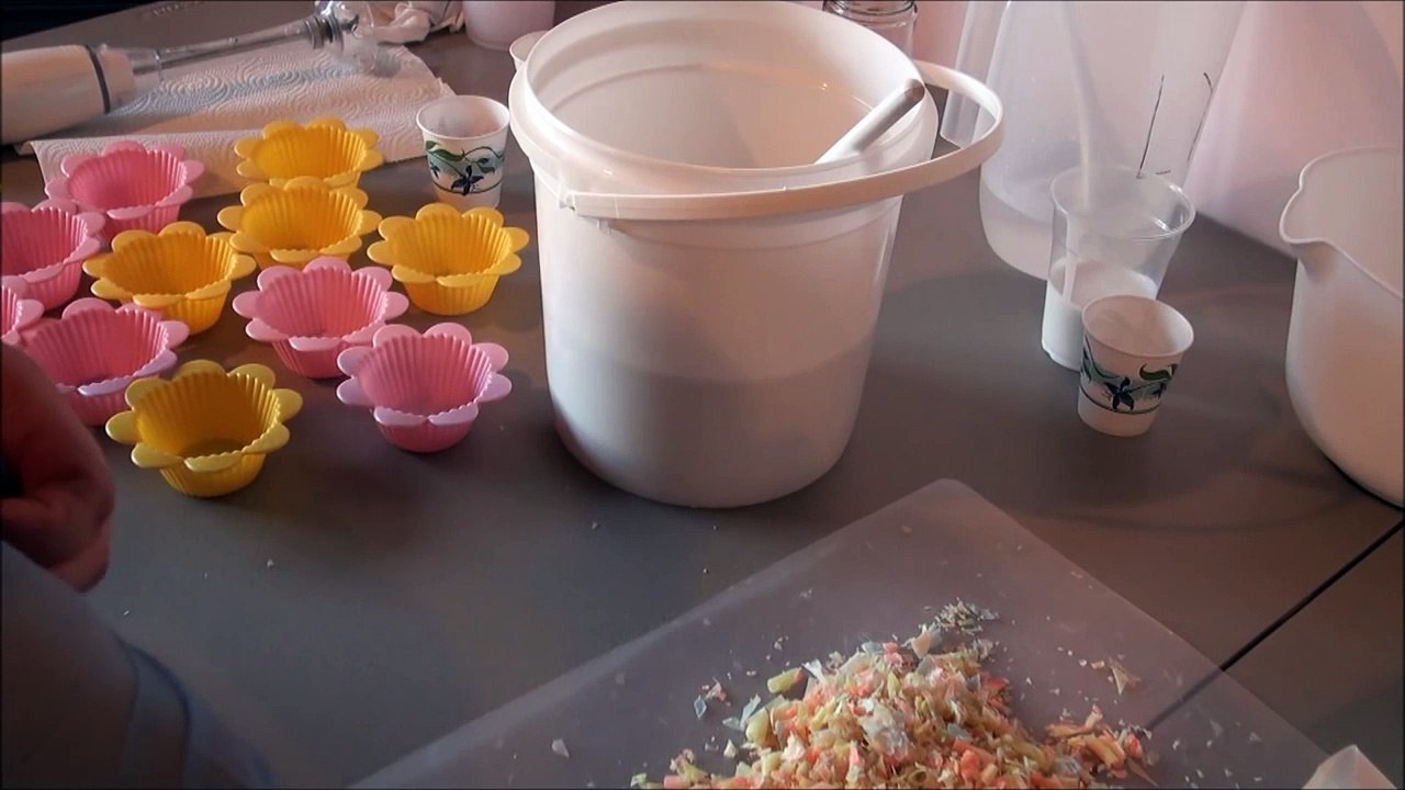 Tutti Fruity Rainbow Cupcakes - Making Cold Process Soap