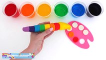 Learn Rainbow Colors with Play Doh Paint Palette * Creative DIY Fun for Kids * RainbowLearning
