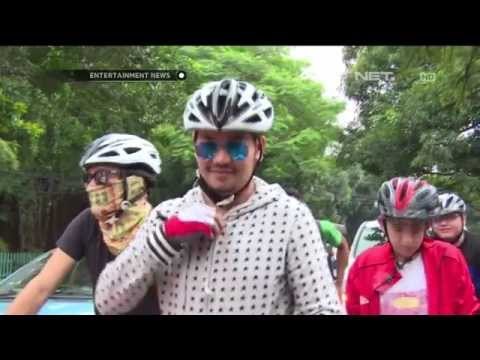 Indra Bekti olahraga bersama keluarga