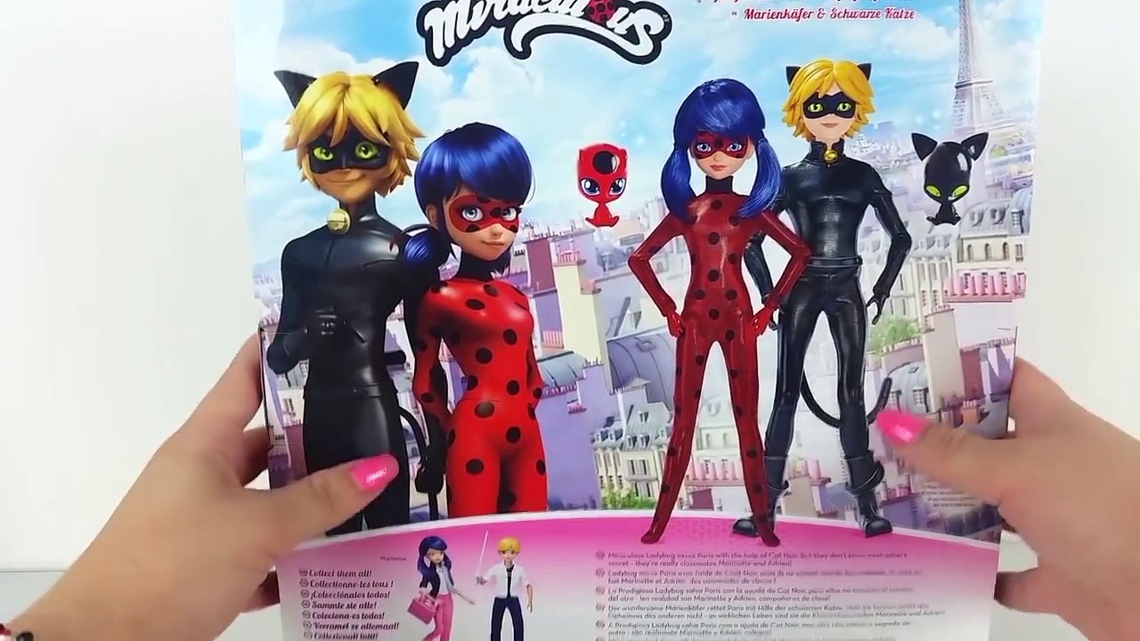 BRINQUEDOS AS AVENTURAS DE LADYBUG E CAT NOIR + TOUR CASA MARINETTE EM PORTUGUES