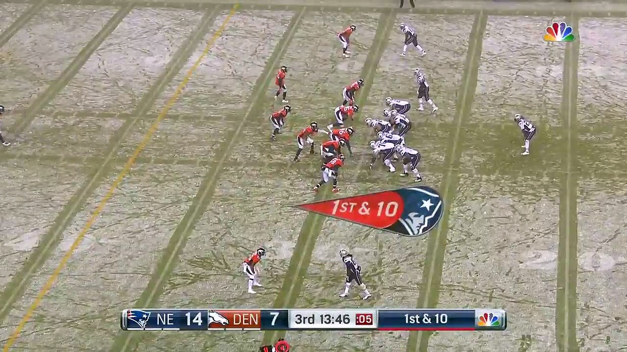 2015 - Patriots Rob Gronkowski goes for 22 yards